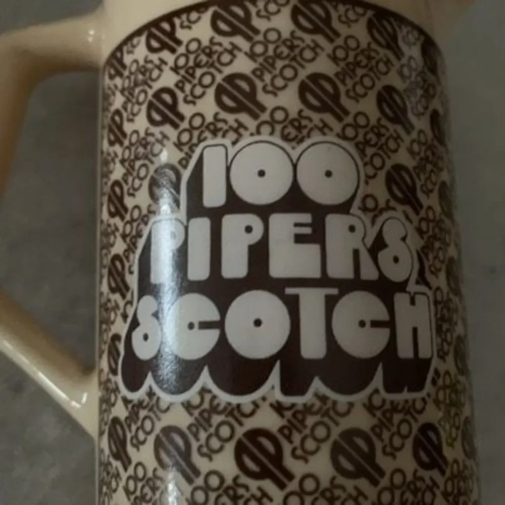 Vintage Seagrams 100 Pipers Scotch Whisky Pitcher Barware